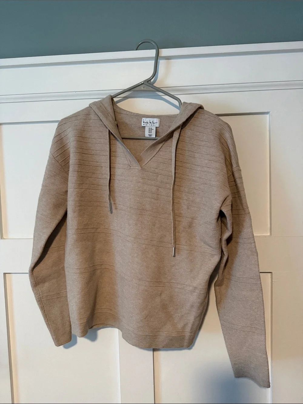 EUC Nicole Miller Knit Hoodie - size XS